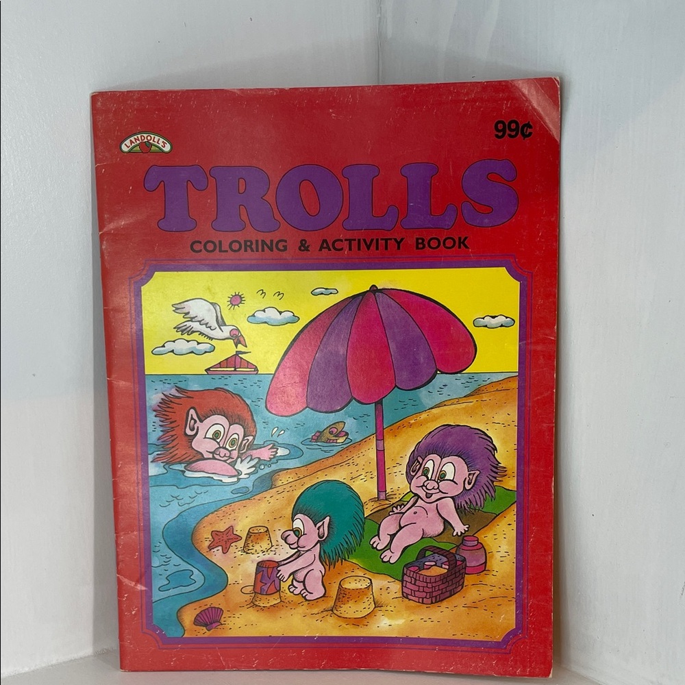 Trolls Coloring & Activity Book Vintage 1993 Unmarked